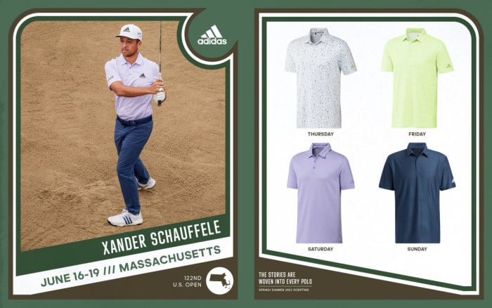 Adidas / Xander Schauffele U.S. Open scripting